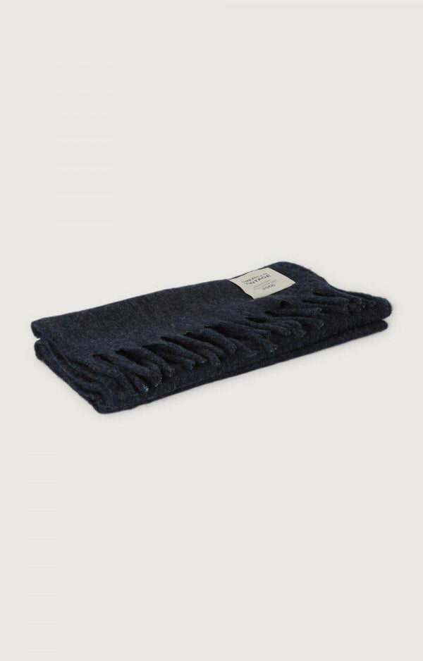 American Vintage Zinaco Schal Night Logo Navy Blau