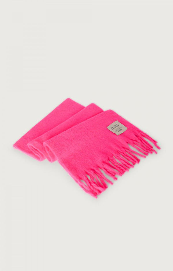 American Vintage Zinaco Schal Fluorescent Pink Logo Pink