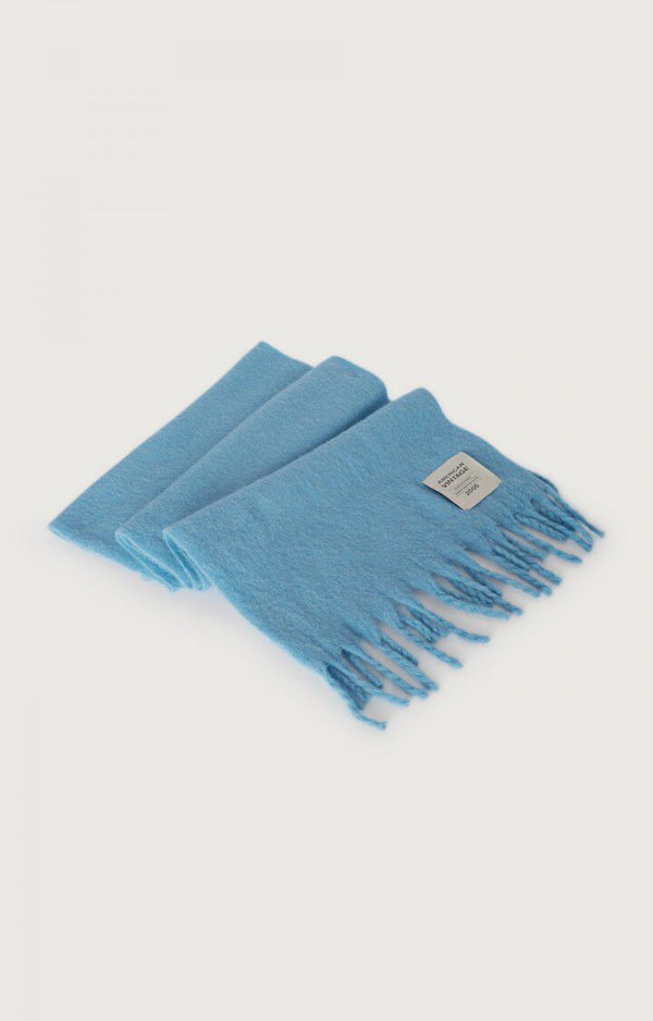 American Vintage Zinaco Schal Siberia Logo Blau