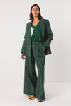 SKFK Nia Trouser Damen Palazzo Hose dunkelgrün