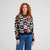 Dedicated Arendal Cat Bingo Multi Color Damen Strickpullover schwarz