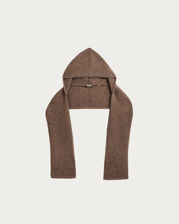 Homecore Baby Hood Coffee Strickkapuze Unisex braun