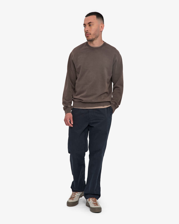 Colorful standard Classic Organic Crew Sweatshirt Faded Mud Unisex braun