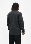 Cleptomanicx Blue Graphite Flannel Ligull Shirt Hemd Herren dunkelgrau