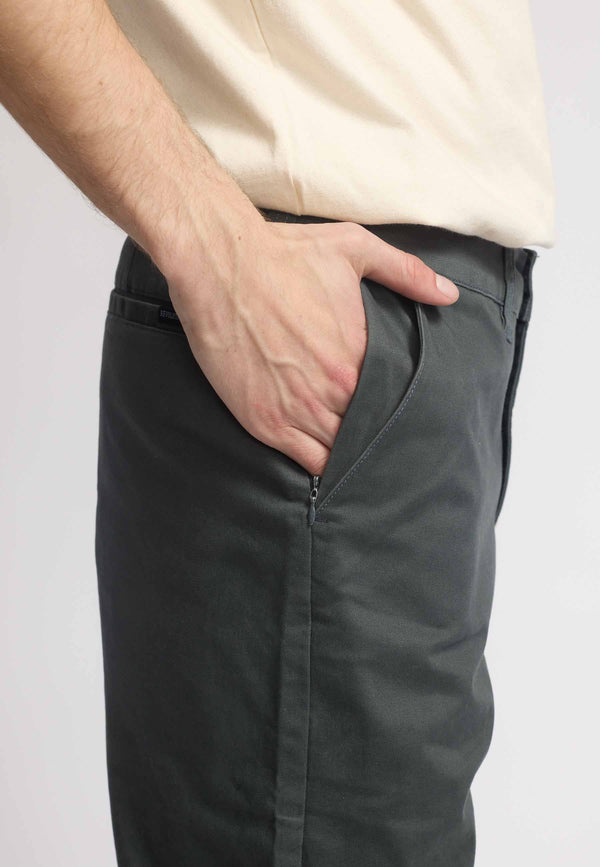 Revolution Chino Hose Herren dunkelgrau