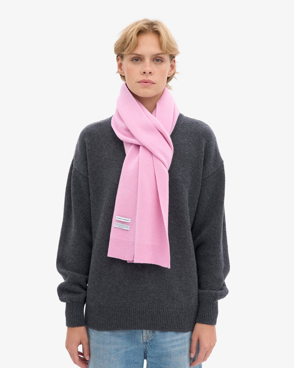 Colorful Standard Merino Wool Scarf Cherry Blossom Schal rosa
