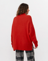 Suite 13 Nun Jumper Damen Strick Pullover rot