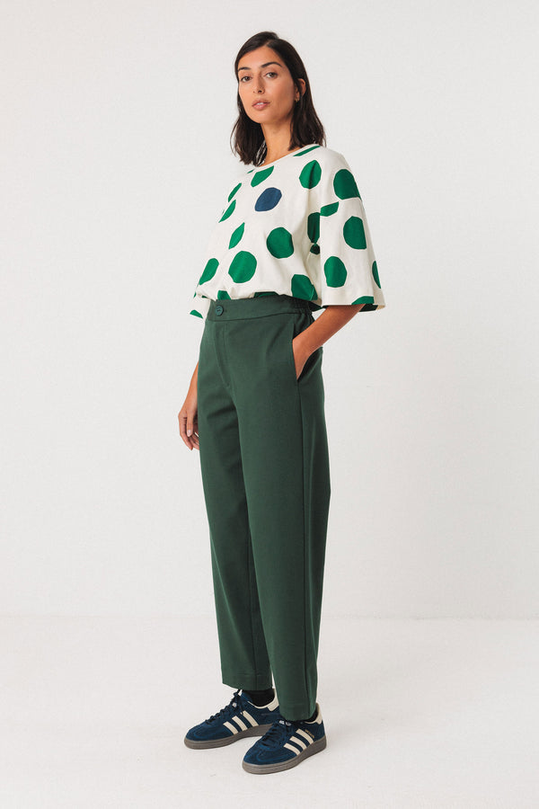 SKFK Soraia Trouser Damen Modal Hose grün