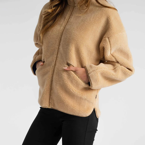 Selfhood Teddy Jacke Damen creme