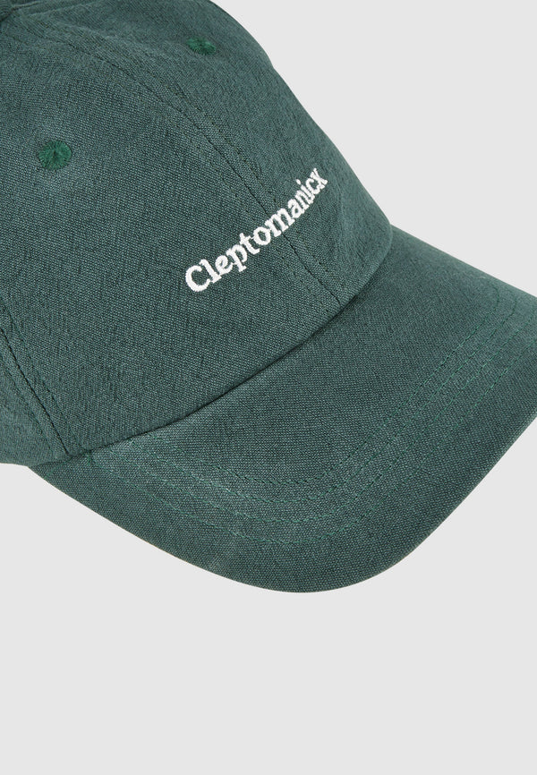 Cleptomanicx Magical Forest Steezy Linen One Size Cap gewaschenes grün
