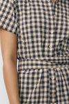 Suite13 Check Grey Alme Jumpsuit Damen kariert