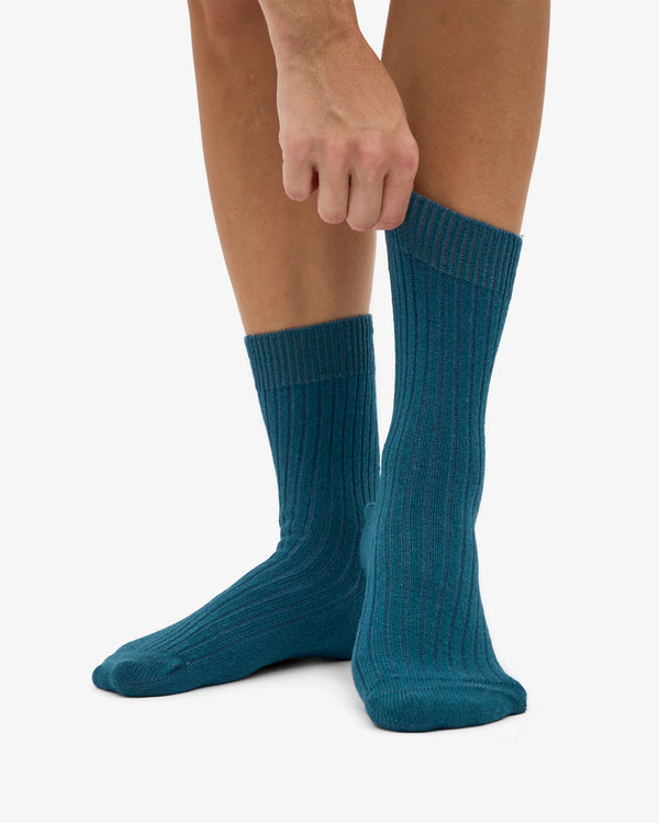 Colorful Standard Merino Wool Blend Socke - Ocean Green