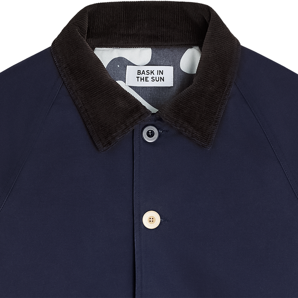 Bask In The Sun Ixone Jacket Navy Herren Worker Jacke blau