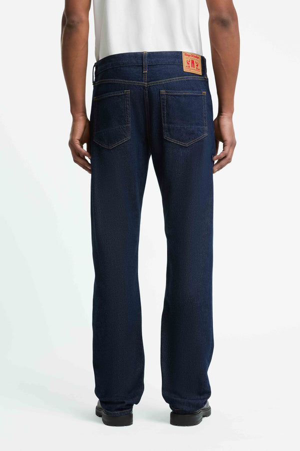 Kings of Indigo Natural Stretch Rinse Iskander Jeans Herren dunkelblau