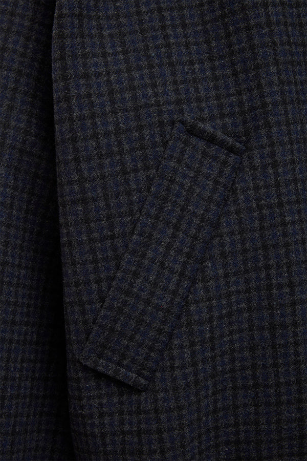Elvine Narian Woll Jacken Grey Check Herren Wolljacke grau