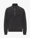 Colorful Standard Organic Quarter Zip Faded Black unisex schwarz grau