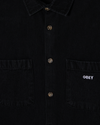 Obey Charlie Denim Woven Faded Black Herren Overshirt schwarz