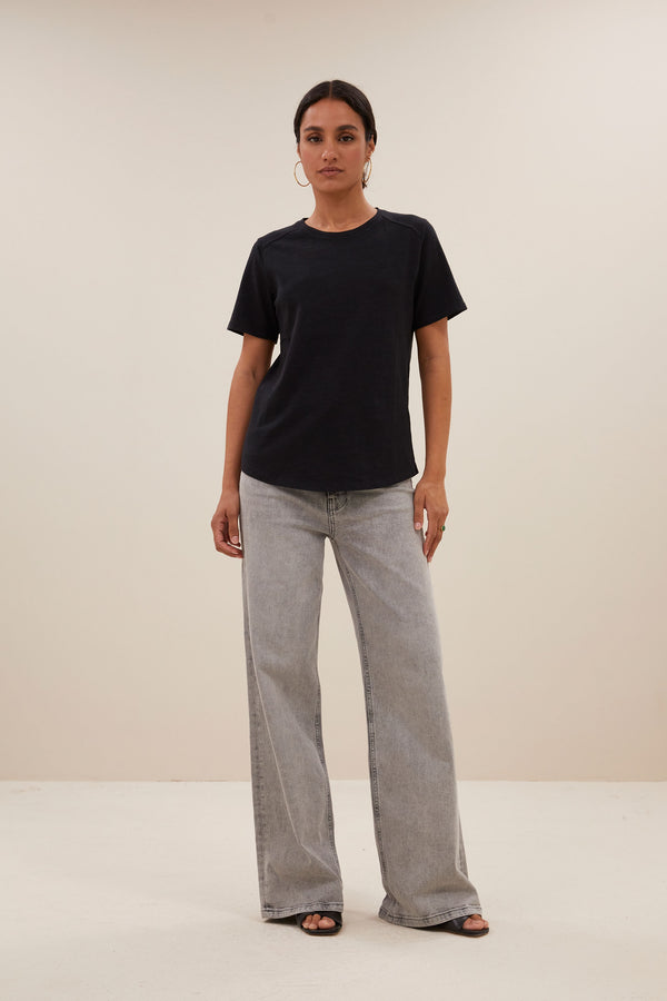 By-Bar Holy Logo Top Black Damen Shirt schwarz
