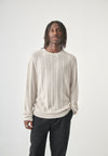 Cleptomanicx Parchment Chaser Sweater Herren creme