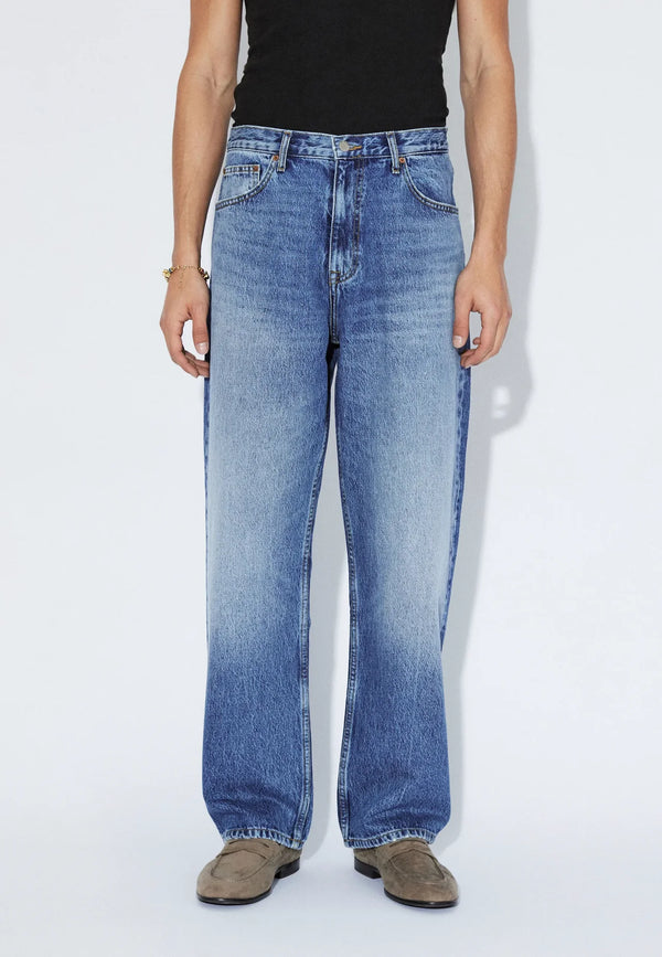 Dr. Denim Mid Fade Omar Relaxed Jeans Herren blau