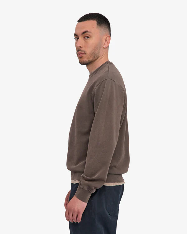 Colorful standard Classic Organic Crew Sweatshirt Faded Mud Unisex braun