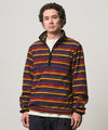 Gramicci Thermal Fleece Pullover Multi Stripe Herren Quarter Zip multi