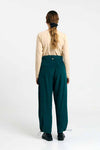 Suite13Lab Nine Pants Deep Green Damen Bundfaltenhose dunkelgrün