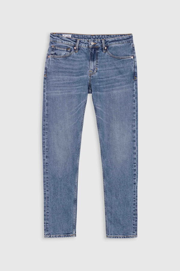 Kings Of Indigo Chales Sander Mid Used Blue Jeans Herren Five Pocket blau