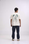 Arniko Mustang T-Shirt Off-White Unisex Bio-Baumwolle weiß