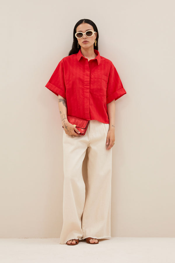 By-Bar Novi Blouse Bluse Damen rot