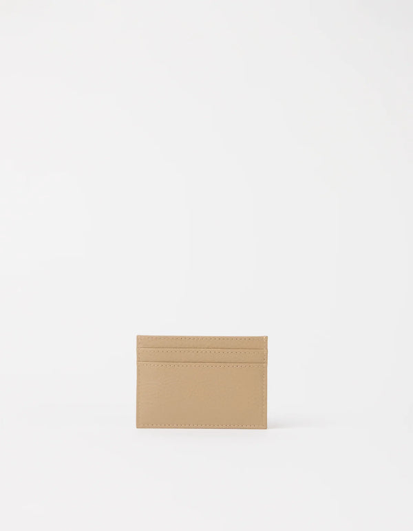 O MY BAG Mark´s Cardcase Dark Sand Soft Grain Leather beige