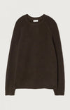 American Vintage Damsville Herren Pullover Choco Melange Vorderseite