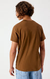 American Vintage Ykobow Herren-T-Shirt Moka Braun – Ansicht 2