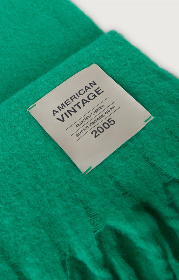 American Vintage Zinaco Schal Mint Logo grün – Ansicht 4
