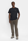Revolution Croquet Black Melange Application T-Shirt Herren schwarz