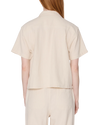 Obey Roses Embellished Natural SS Shirt Hemd Damen creme