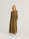 Bobo Choses Poplin Elastic Waist Dress Khaki Damen Maxi Kleis khaki