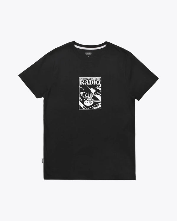 WEMOTO Turntable Printer Artwork Herren T-Shirt Print schwarz