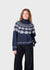 Klitmøller Claire Knit Navy Cream Damen Stickpullover Merino blau creme