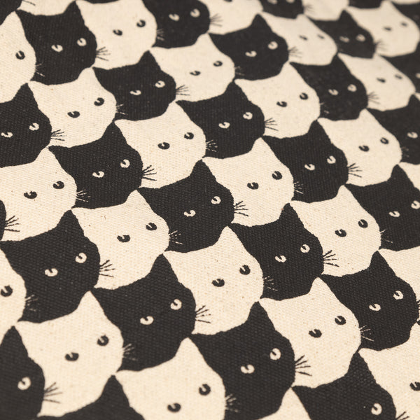 Dedicated Torekov Pepita Cats Tote Bag unisex Tragetasche weiß