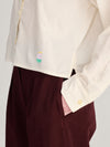 Bobo Choses Lace Ending Poplin Shirt Offwhite Damen Bluse weiß