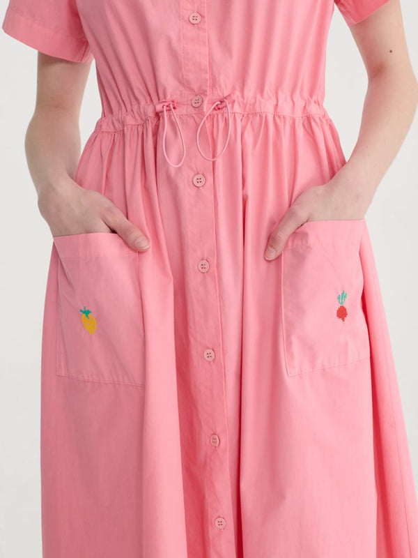 Bobo Choses V-neck Shirt Dress Damen rosa