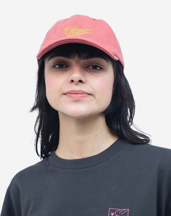 Olow Casquete Six Panel Signature Rose Cap Unisex koralle