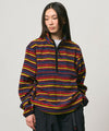 Gramicci Thermal Fleece Pullover Multi Stripe Herren Quarter Zip multi