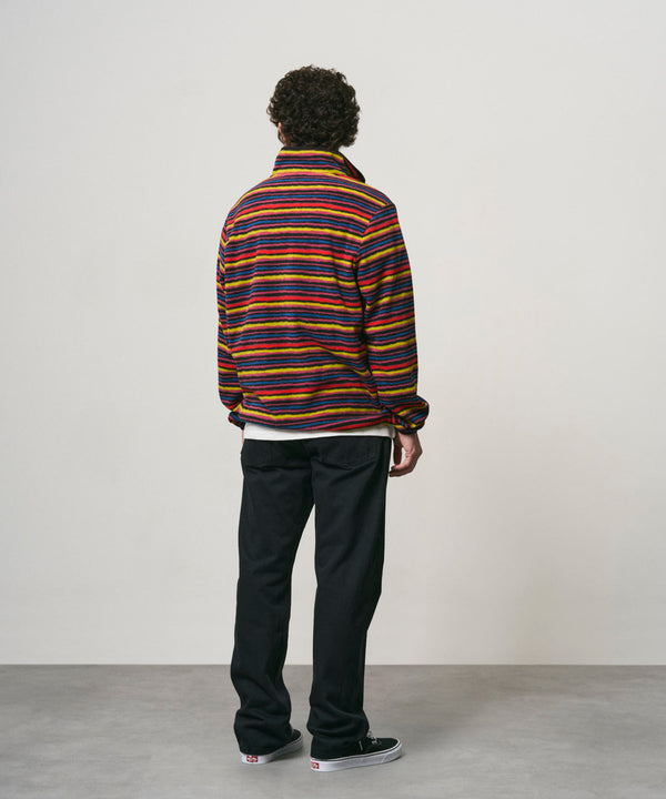 Gramicci Thermal Fleece Pullover Multi Stripe Herren Quarter Zip multi