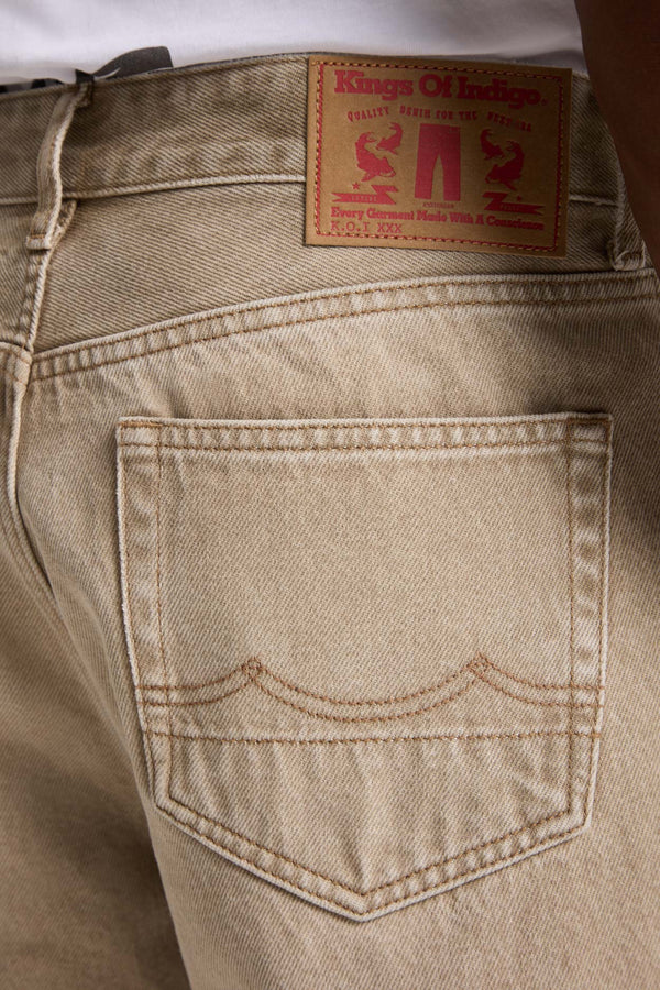 Kings of Indigo Sushan Retro Beige Worn Jeans Hose Herren Hellbraun