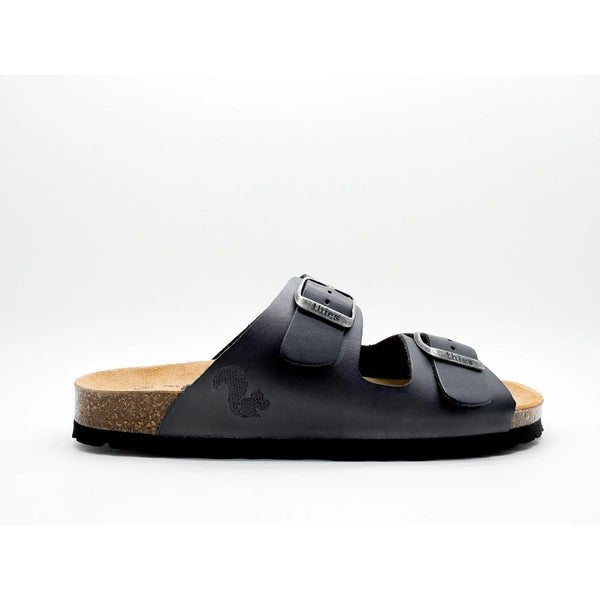 Thies Eco Leder Sandalen Charcoal