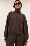 By-Bar Sammie Pullover Biscuit Damen Merino Strick braun