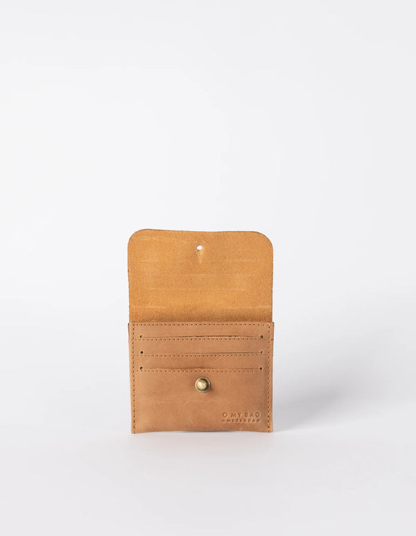 O MY BAG Cardholder Camel Hunter Leather Braun