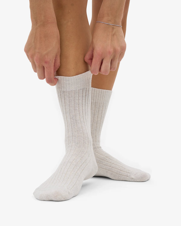Colorful Standard Merino Wool Blend Socke - Snow Melange